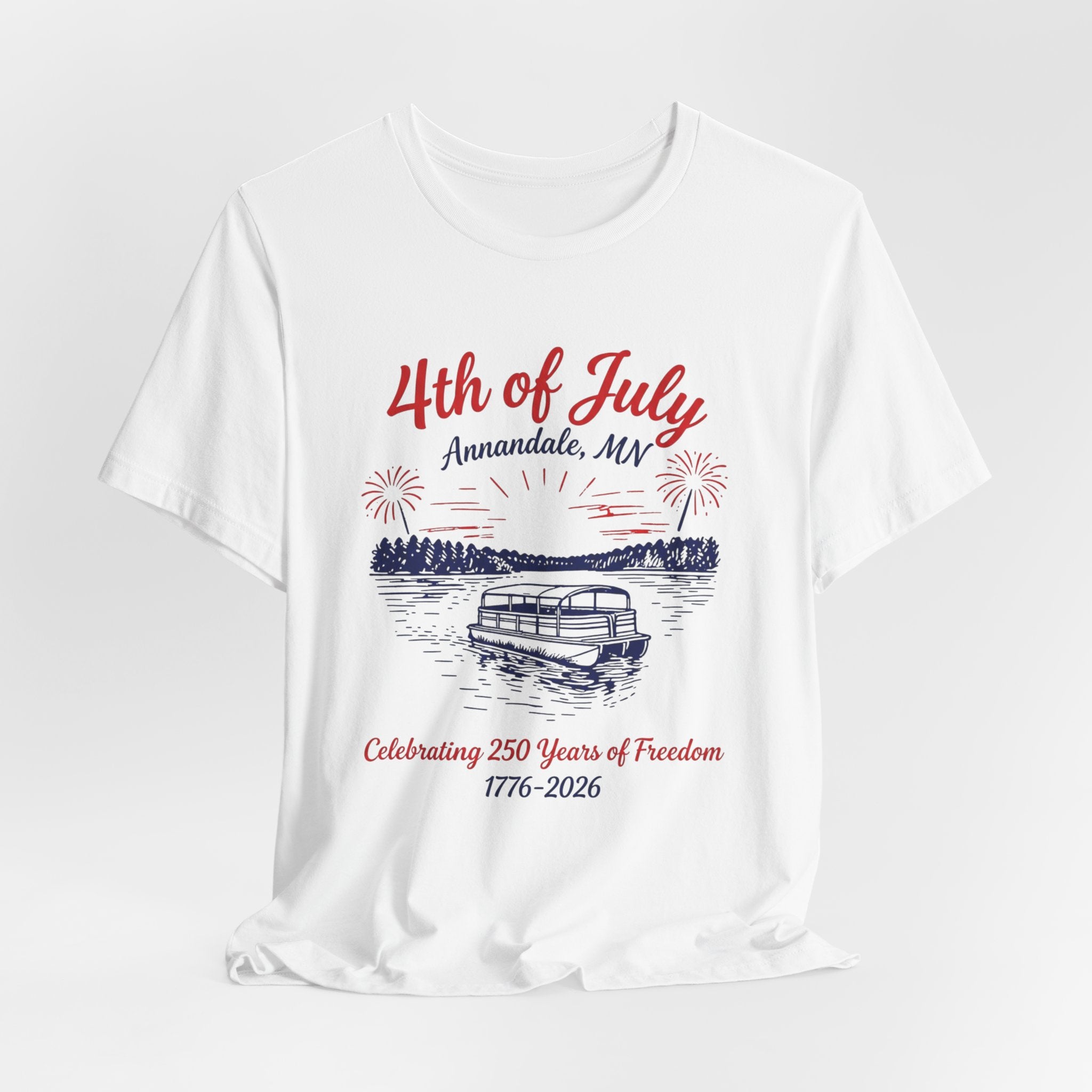 4th of July Annandale MN Tee — Celebrating 250 Years of Freedom (1776–2026)